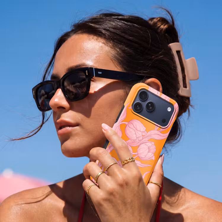 Telefoonhoesje Toughcase - Roze bloemen - Modern — 6