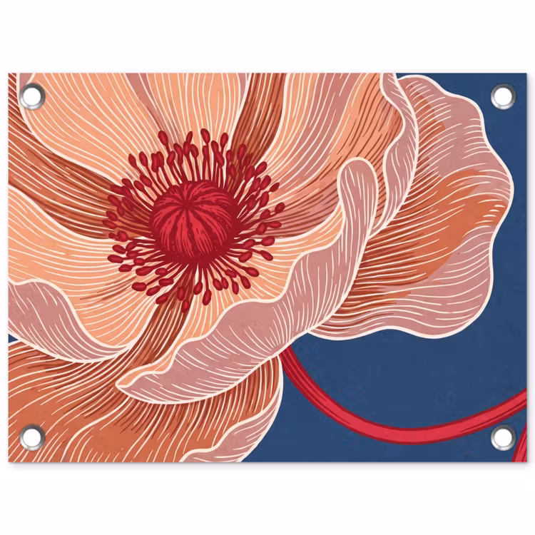 Tuinposter - Bloemen - Modern - Abstract — 1