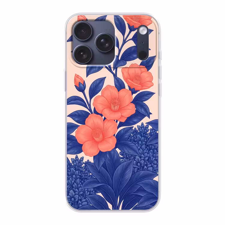 Telefoonhoesje Softcase - Bloemen - Bladeren - Botanisch — 1