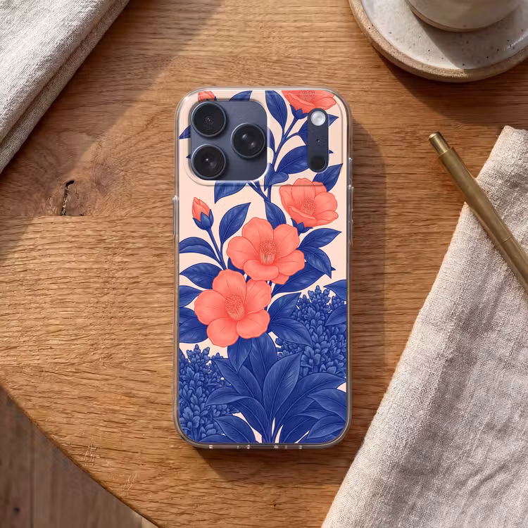 Telefoonhoesje Softcase - Bloemen - Bladeren - Botanisch — 2