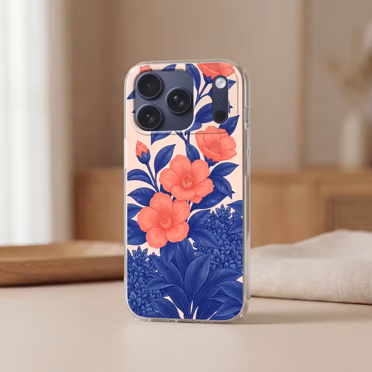 Telefoonhoesje Softcase - Bloemen - Bladeren - Botanisch — 3