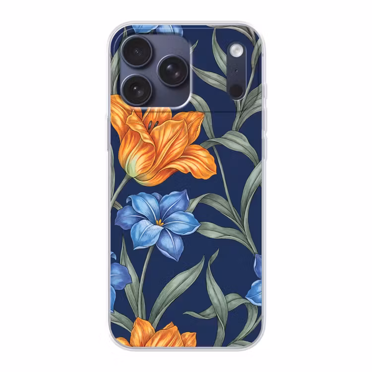 Telefoonhoesje Softcase - Bloemen - Botanisch - Patroon — 1