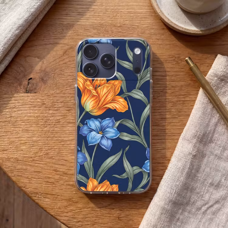 Telefoonhoesje Softcase - Bloemen - Botanisch - Patroon — 2