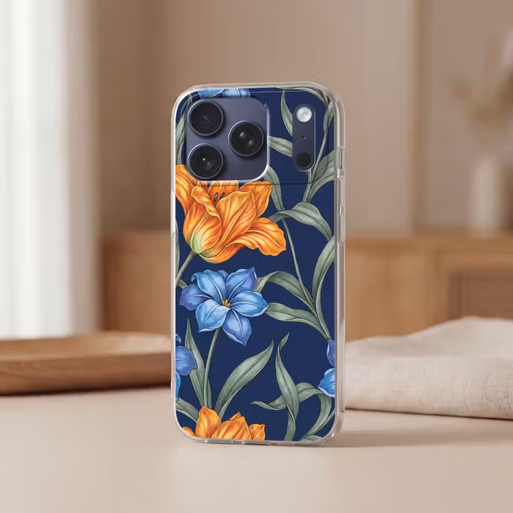 Telefoonhoesje Softcase - Bloemen - Botanisch - Patroon — 3