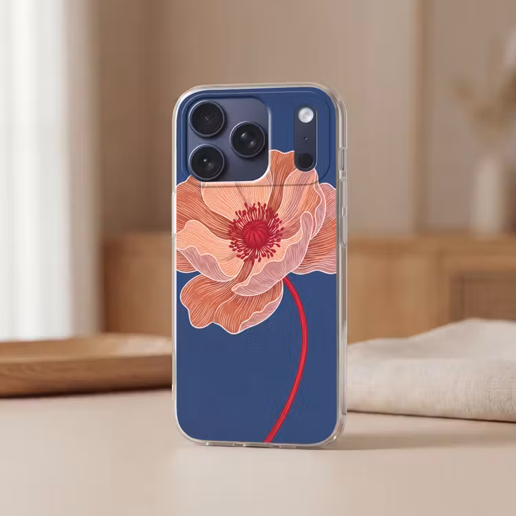Telefoonhoesje Softcase - Bloemen - Modern - Abstract — 3