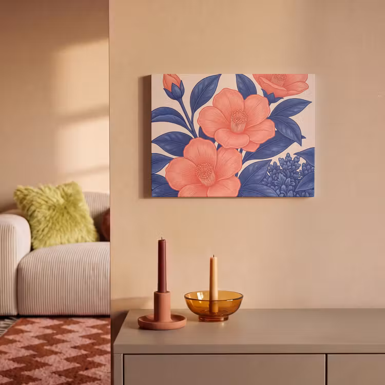 Akoestisch schilderij - Bloemen - Bladeren - Botanisch — 2