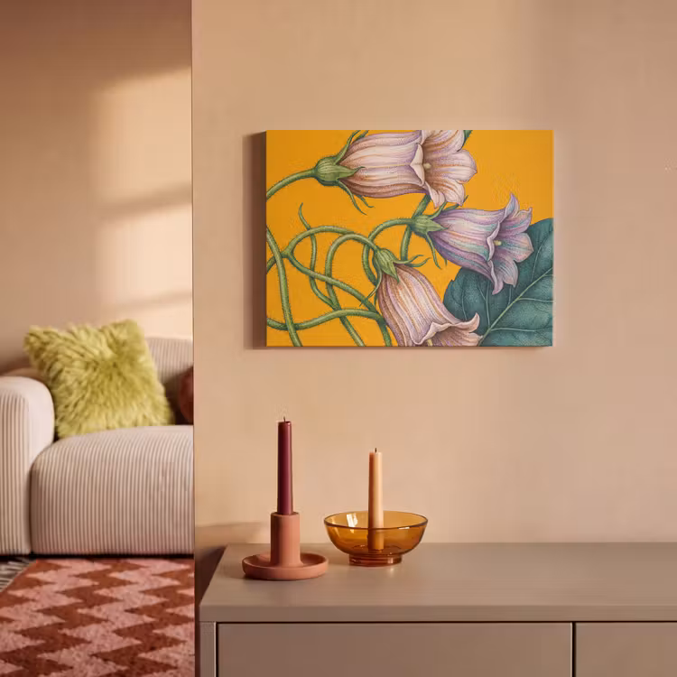 Akoestisch schilderij - Bloemen - Botanisch - Geel — 2