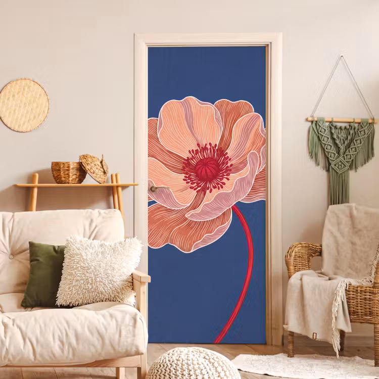 Deursticker - Bloemen - Modern - Abstract — 4