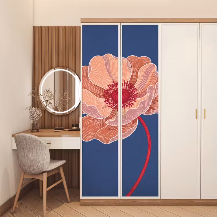 Deursticker - Bloemen - Modern - Abstract — 5
