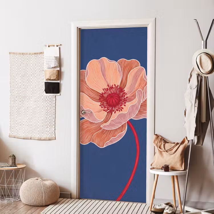 Deursticker - Bloemen - Modern - Abstract — 8