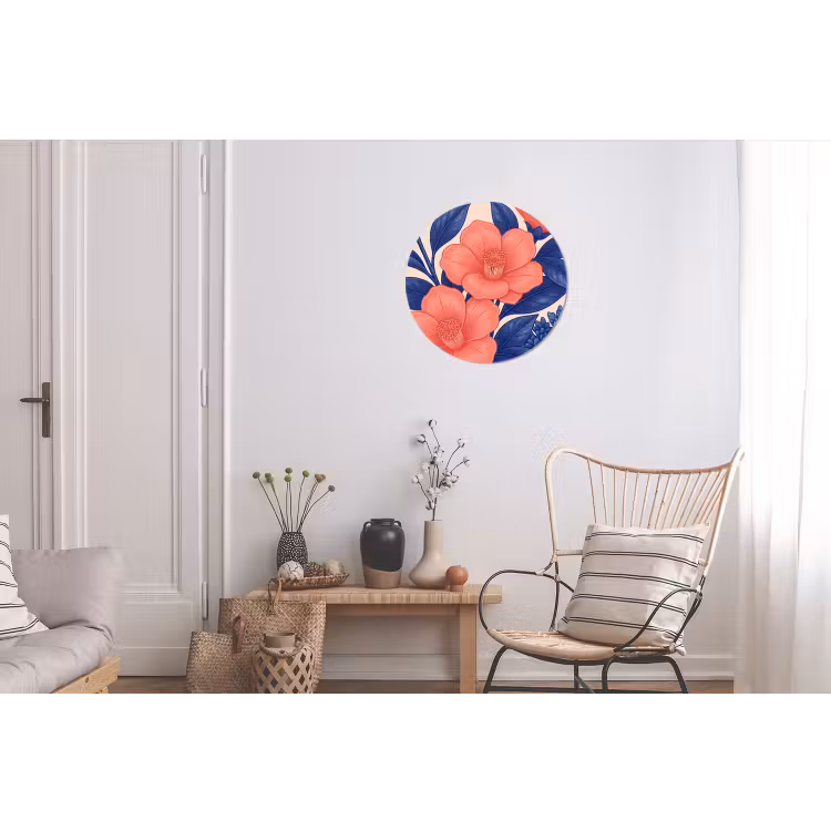 Wandcirkel - Aluminium - Bloemen - Bladeren - Botanisch — 2
