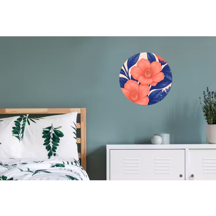 Wandcirkel - Aluminium - Bloemen - Bladeren - Botanisch — 4