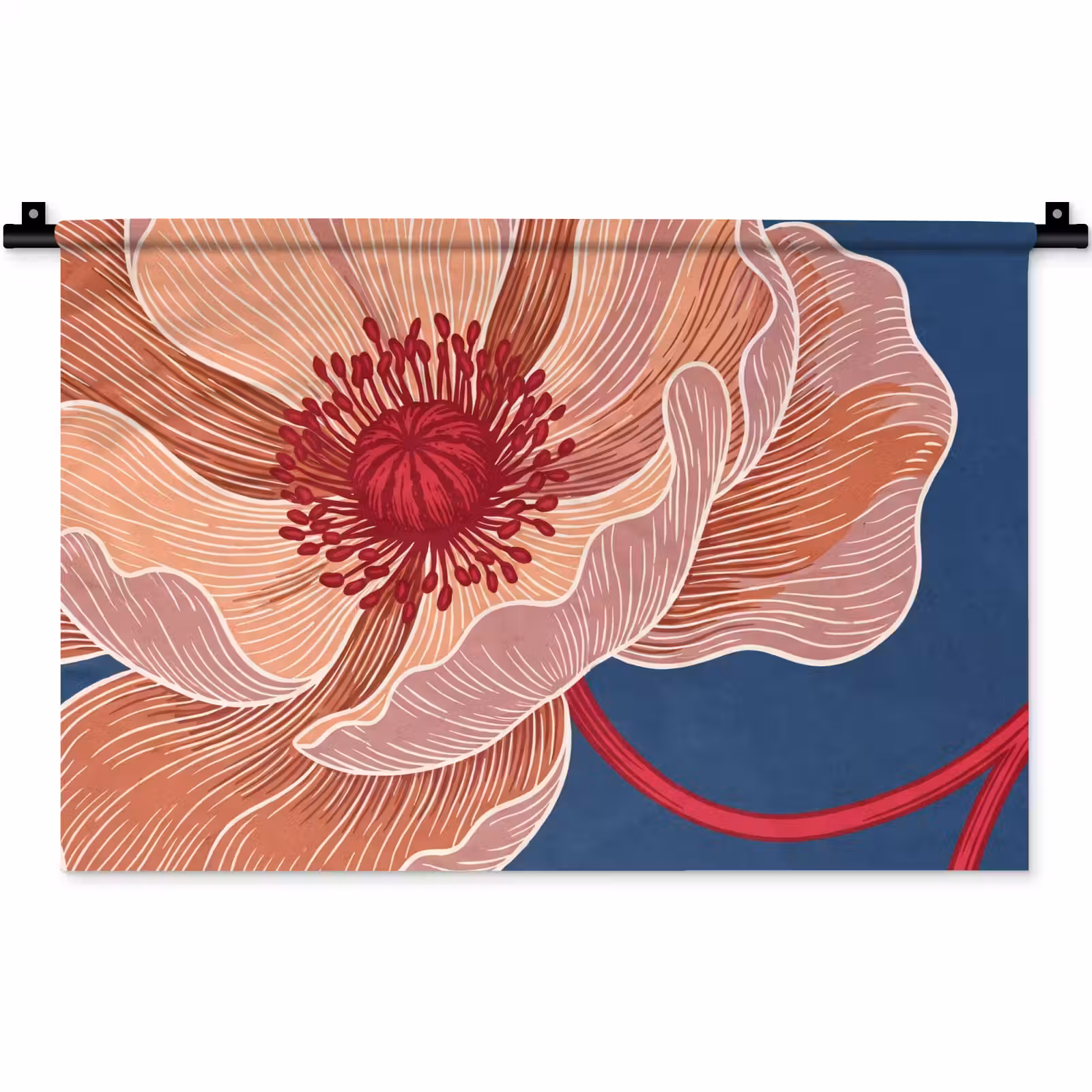 Wandkleed - Bloemen - Modern - Abstract — 1