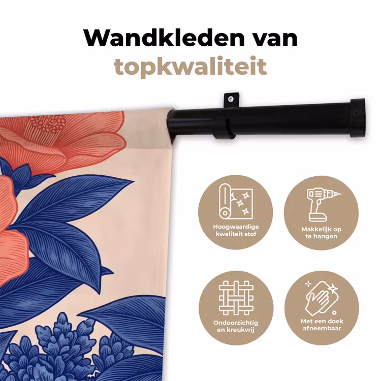 Wandkleed - Bloemen - Bladeren - Botanisch — 3