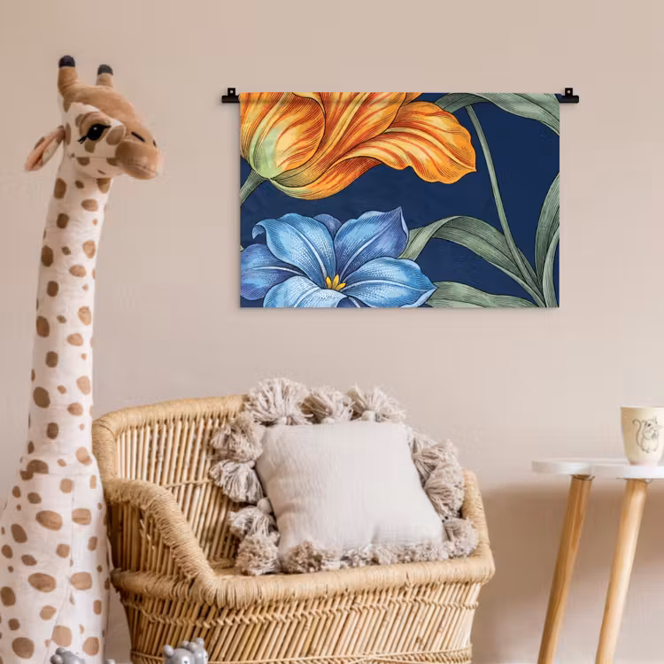 Wandkleed - Bloemen - Botanisch - Patroon — 5