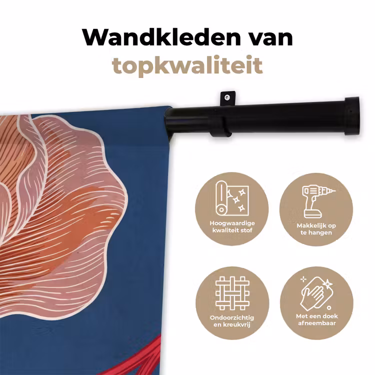 Wandkleed - Bloemen - Modern - Abstract — 3