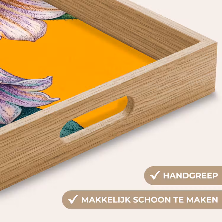 Dienblad - Bloemen - Botanisch - Geel — 5
