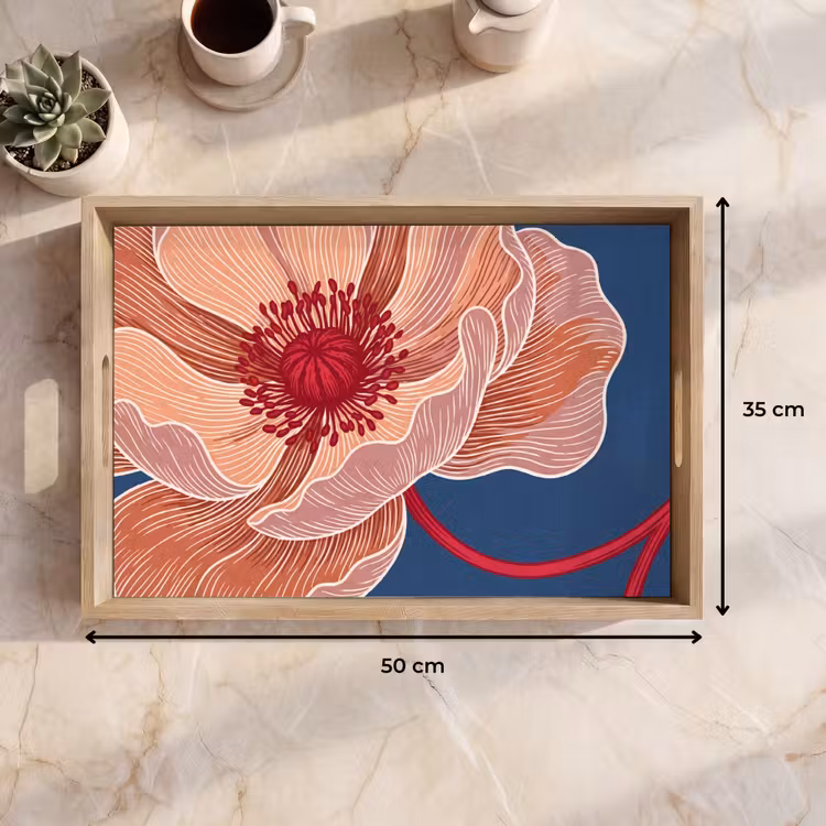 Dienblad - Bloemen - Modern - Abstract — 9