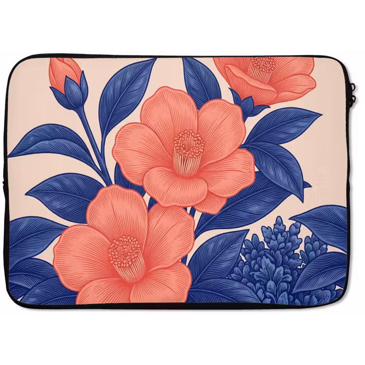 Laptophoes - Bloemen - Bladeren - Botanisch — 1