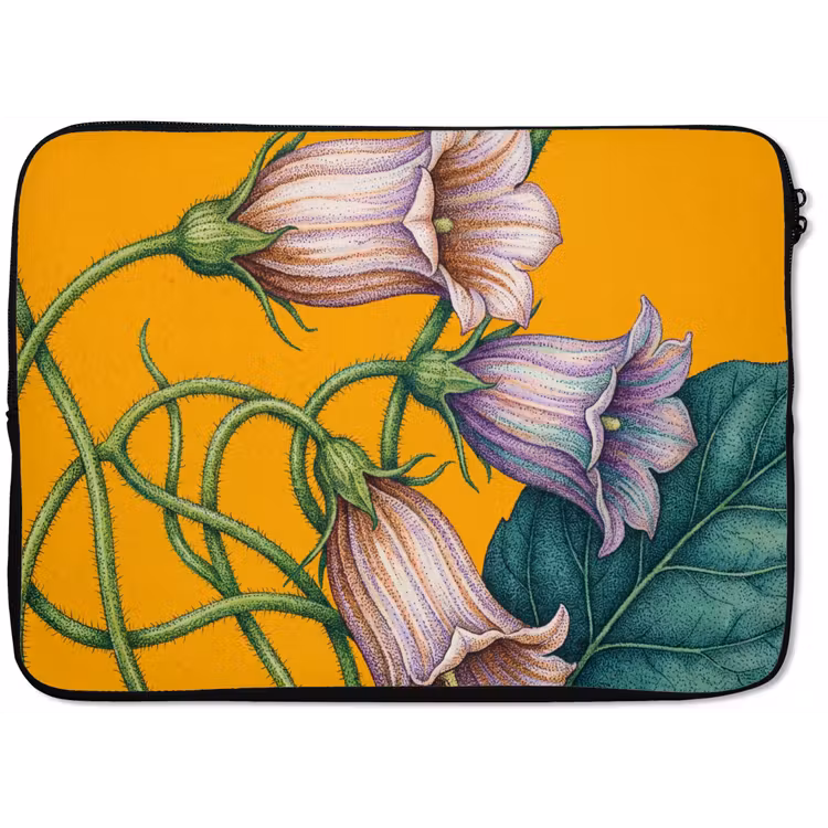 Laptophoes - Bloemen - Botanisch - Geel — 1