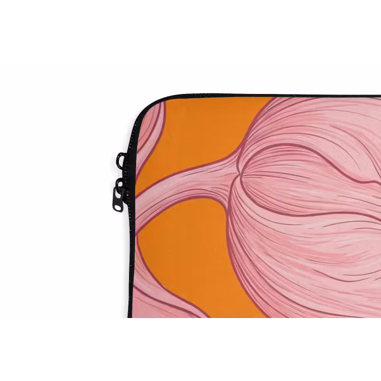 Laptophoes - Roze bloemen - Modern — 5