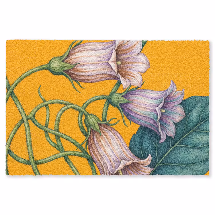 Vloerkleed - Bloemen - Botanisch - Geel — 1
