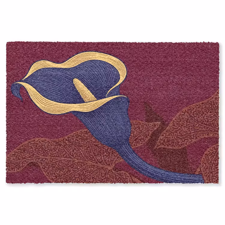 Vloerkleed - Bloemen - Modern - Paars — 1