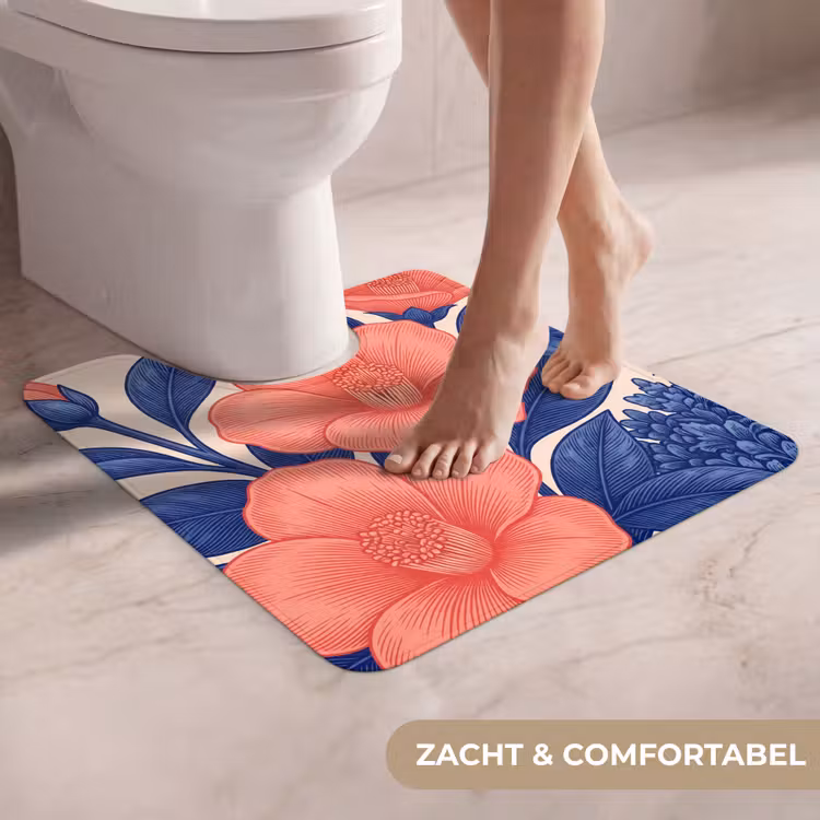 Wc Mat - Bloemen - Bladeren - Botanisch — 5