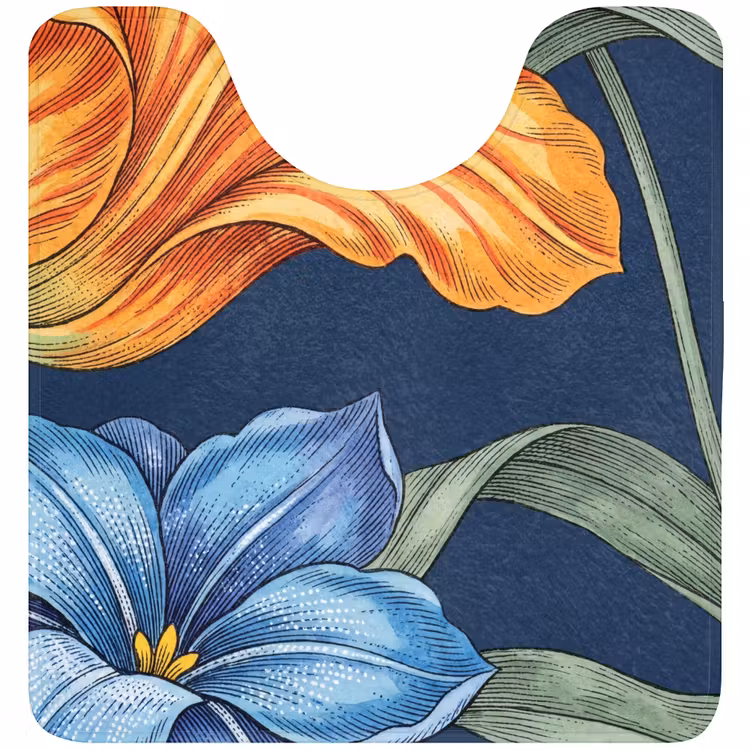 Wc Mat - Bloemen - Botanisch - Patroon — 1