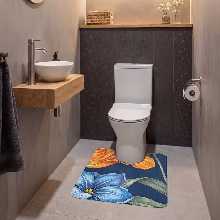 Wc Mat - Bloemen - Botanisch - Patroon — 2