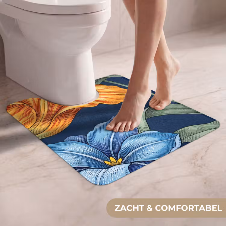 Wc Mat - Bloemen - Botanisch - Patroon — 5
