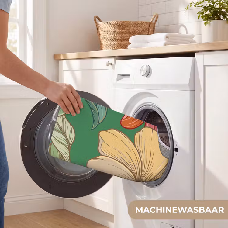 Wc Mat - Bloemen - Groen - Illustratie — 6