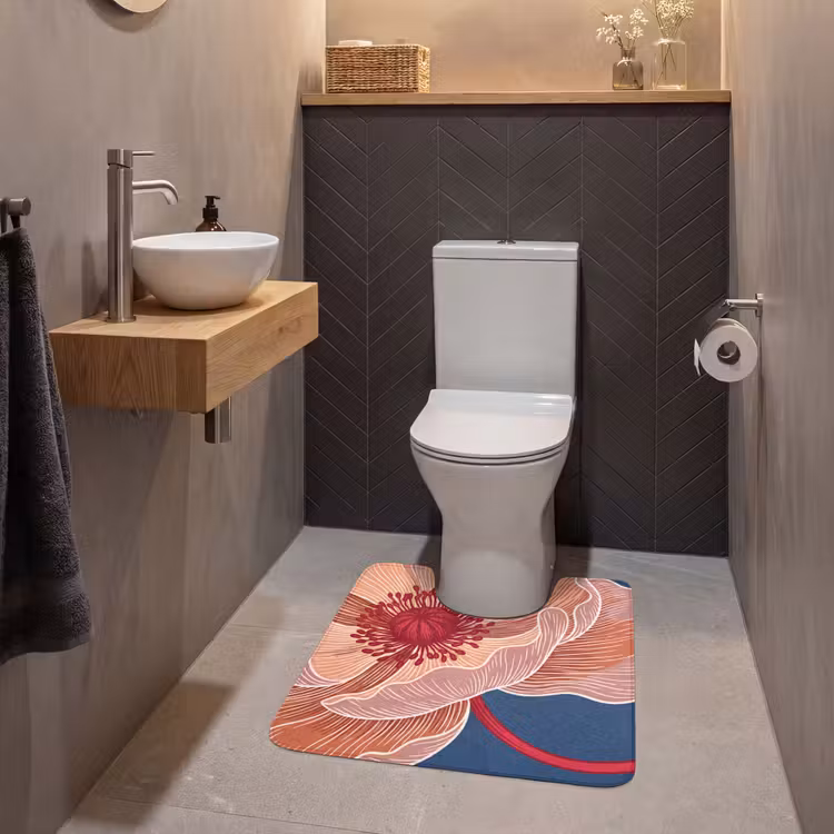 Wc Mat - Bloemen - Modern - Abstract — 2