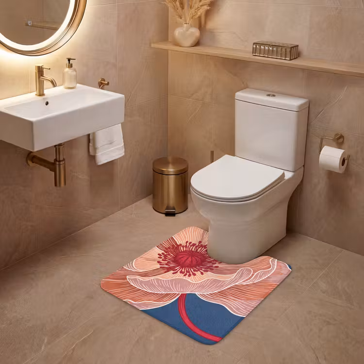 Wc Mat - Bloemen - Modern - Abstract — 3