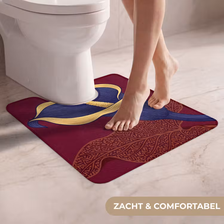 Wc Mat - Bloemen - Modern - Paars — 5