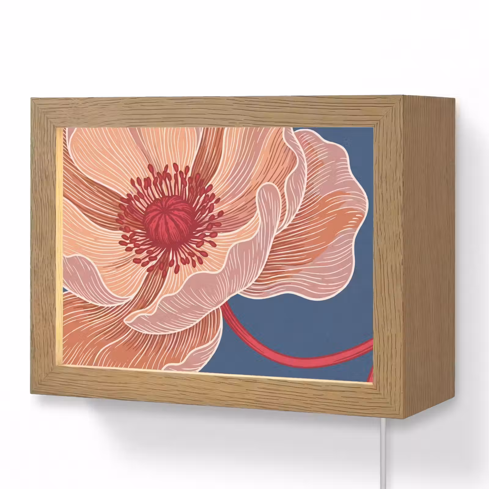Lightbox - Wandlamp - Bloemen - Modern - Abstract — 1