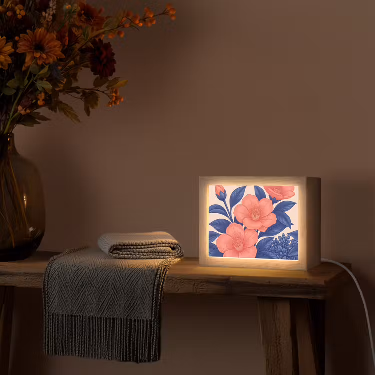 Lightbox - Wandlamp - Bloemen - Bladeren - Botanisch — 5