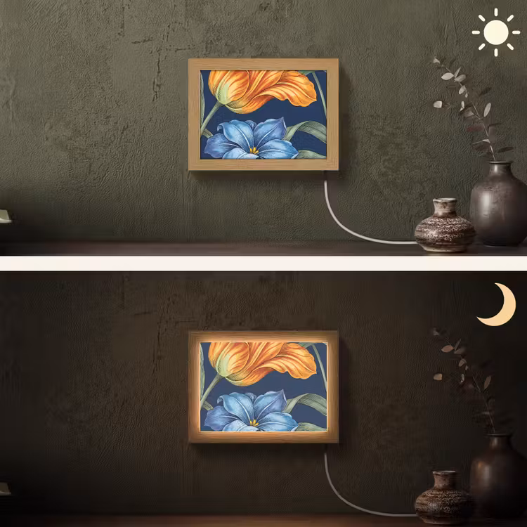 Lightbox - Wandlamp - Bloemen - Botanisch - Patroon — 3