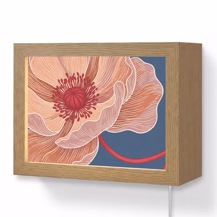 Lightbox - Wandlamp - Bloemen - Modern - Abstract — 1
