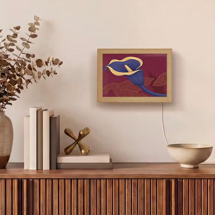Lightbox - Wandlamp - Bloemen - Modern - Paars — 4