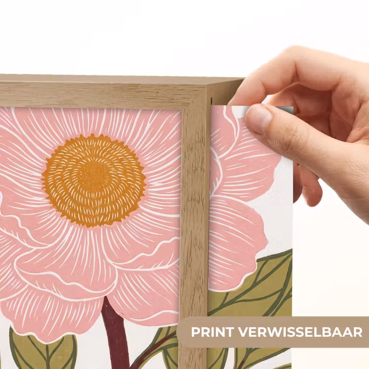 Lightbox - Wandlamp - Bloemen - Roze - Illustratie — 6