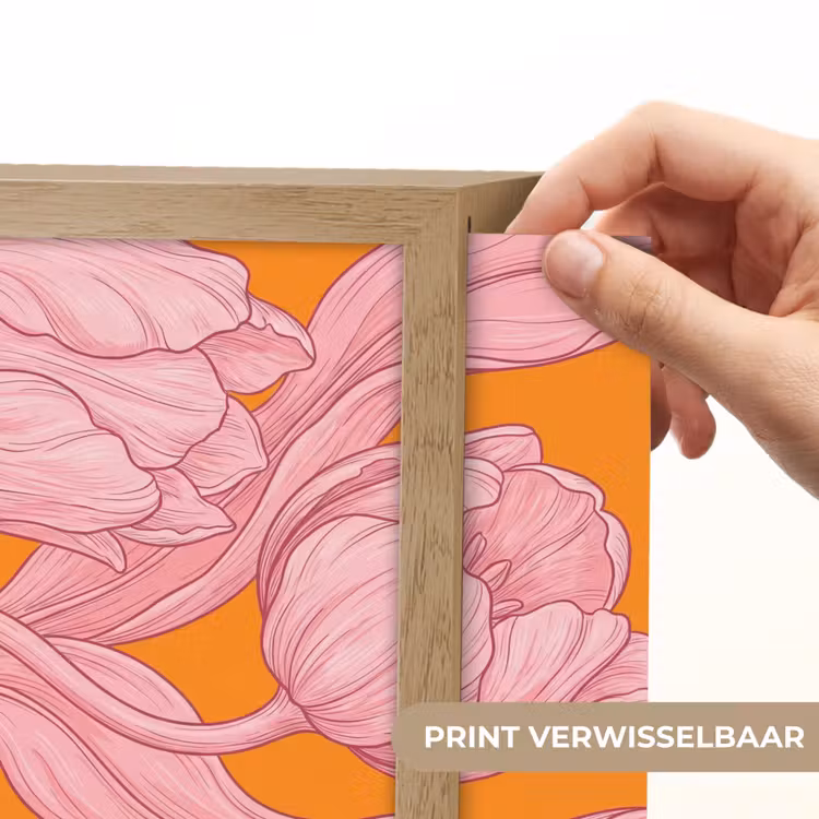 Lightbox - Wandlamp - Roze bloemen - Modern — 6