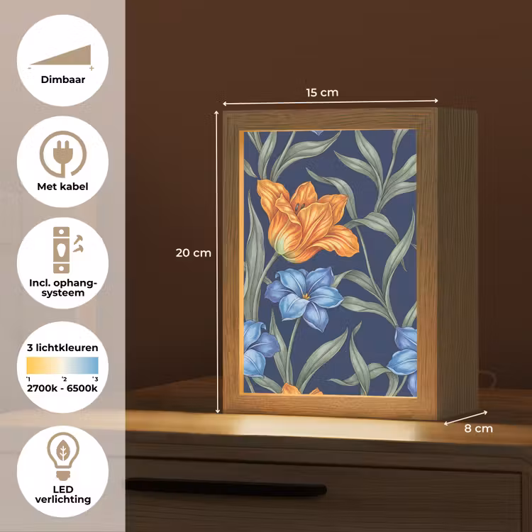 Tafellamp - Bloemen - Botanisch - Patroon — 7