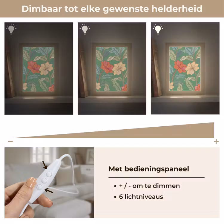 Tafellamp - Bloemen - Groen - Illustratie — 8