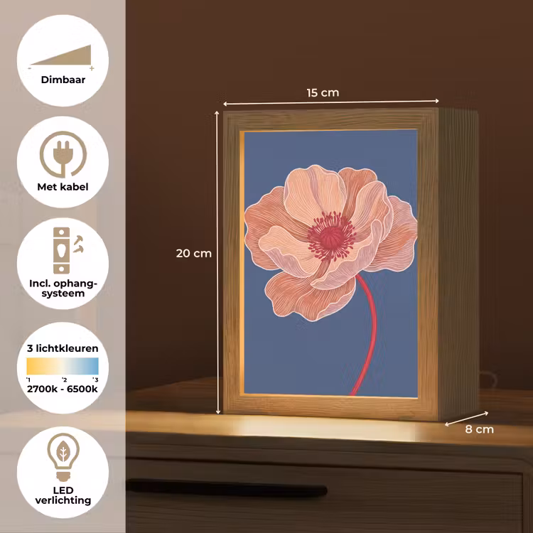 Tafellamp - Bloemen - Modern - Abstract — 7