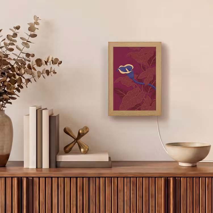 Tafellamp - Bloemen - Modern - Paars — 4