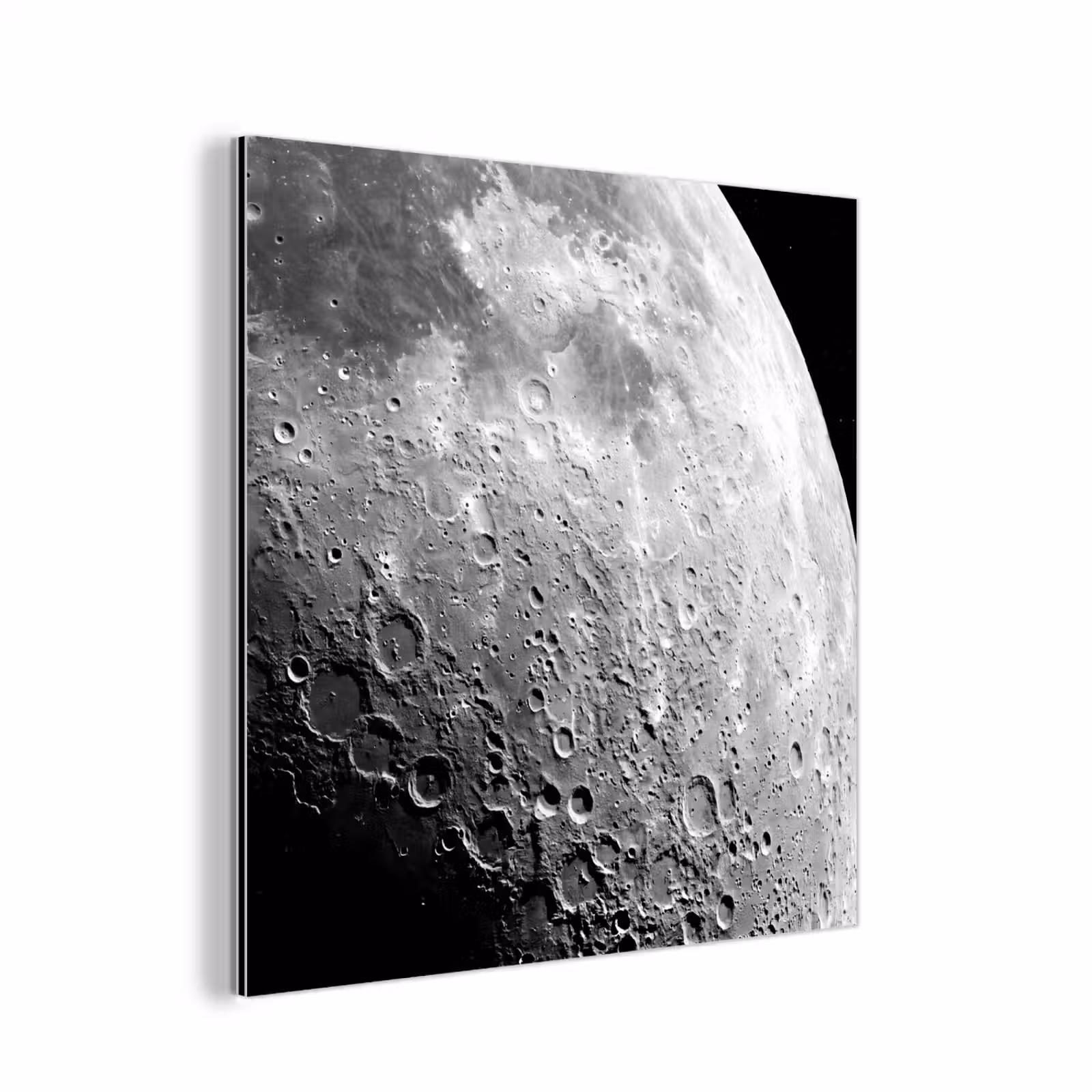 Aluminium schilderij - Maan - Kraters - Ruimte — 1