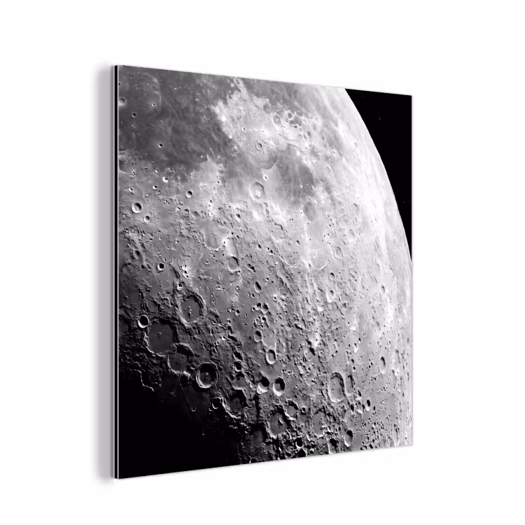 Aluminium schilderij - Maan - Kraters - Ruimte — 1