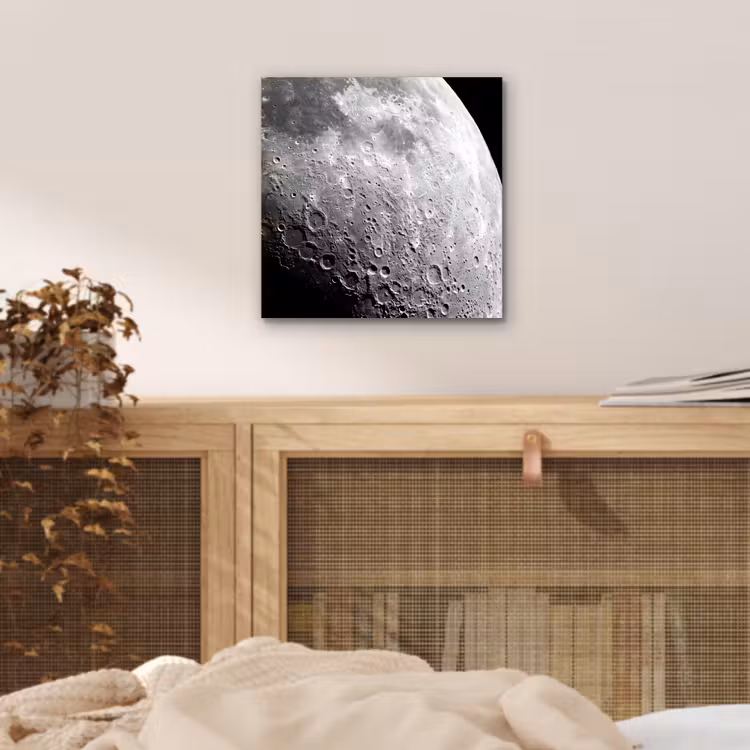Aluminium schilderij - Maan - Kraters - Ruimte — 4