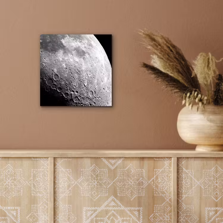 Aluminium schilderij - Maan - Kraters - Ruimte — 5